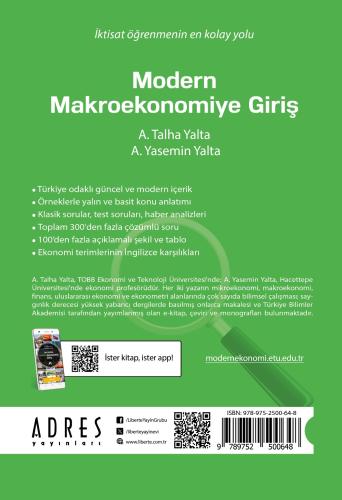 Modern Makroekonomiye Giriş - A. Talha Yalta - Adres Yayınları